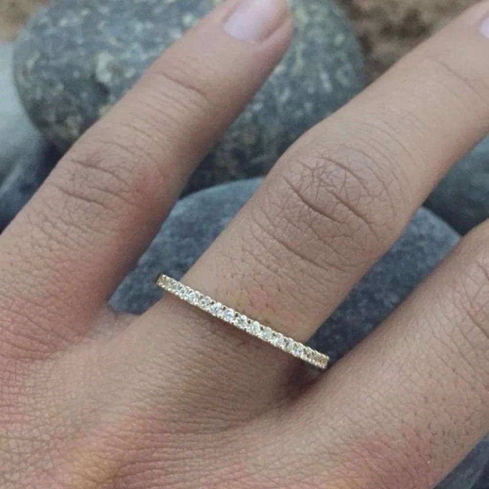 New Solid 14K Yellow Gold Princess Cut Engagement Bridal Ring band 2pc set